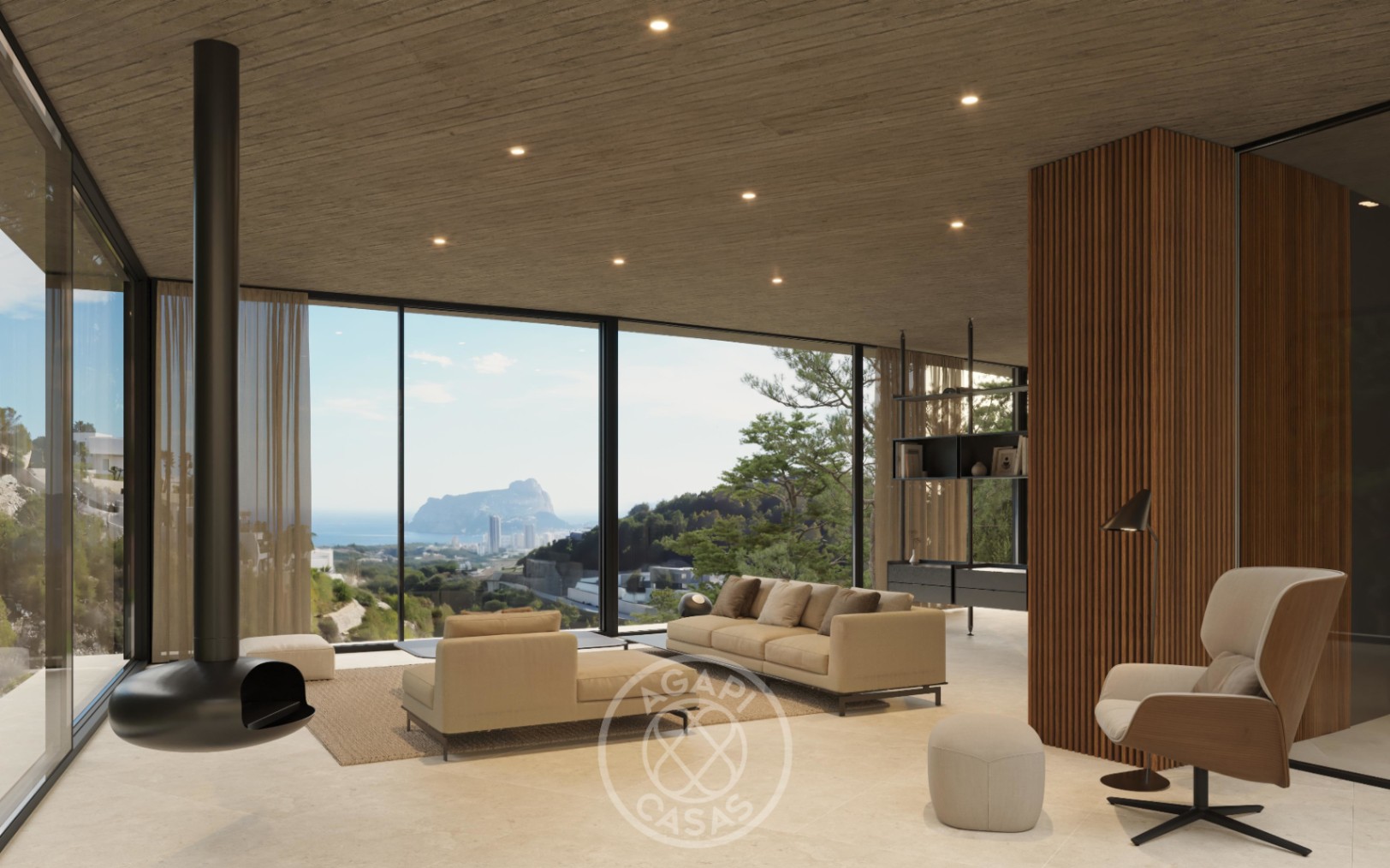 Luxury avant-garde villa with panoramic sea views in Benissa