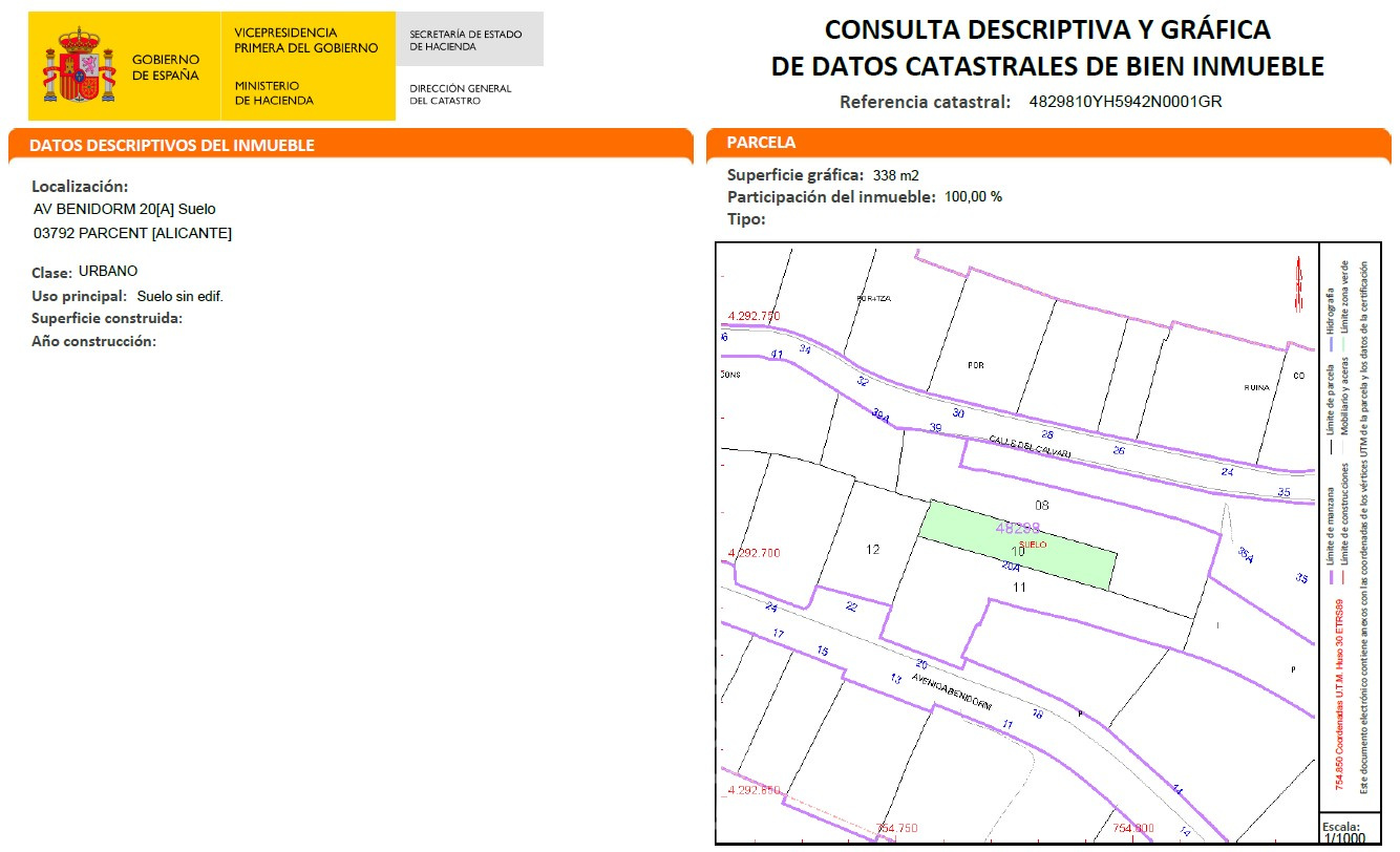 Parcela con gran potencial en una ubicación tranquila en Parcent