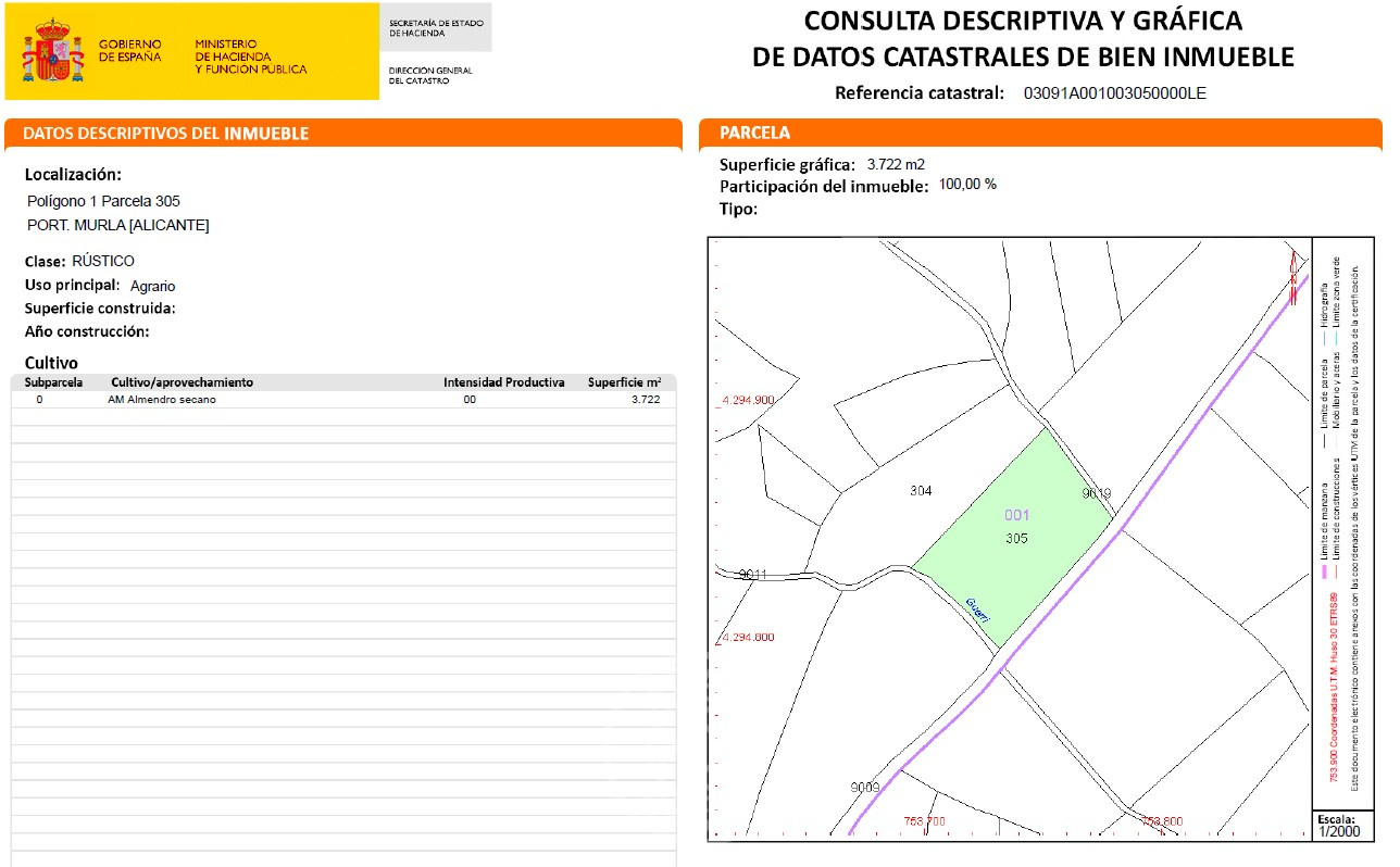 Parcela soleada con gran privacidad y vistas naturales en Murla