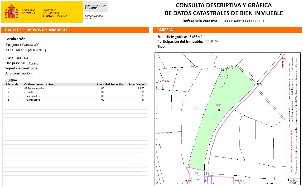 Parcela soleada con gran privacidad y vistas naturales en Murla