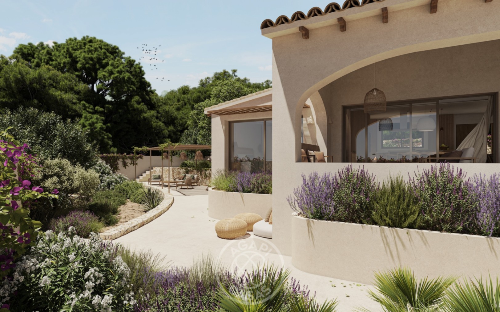 Renovated Mediterranean villa with sea views in La Fustera, Benissa Costa.
