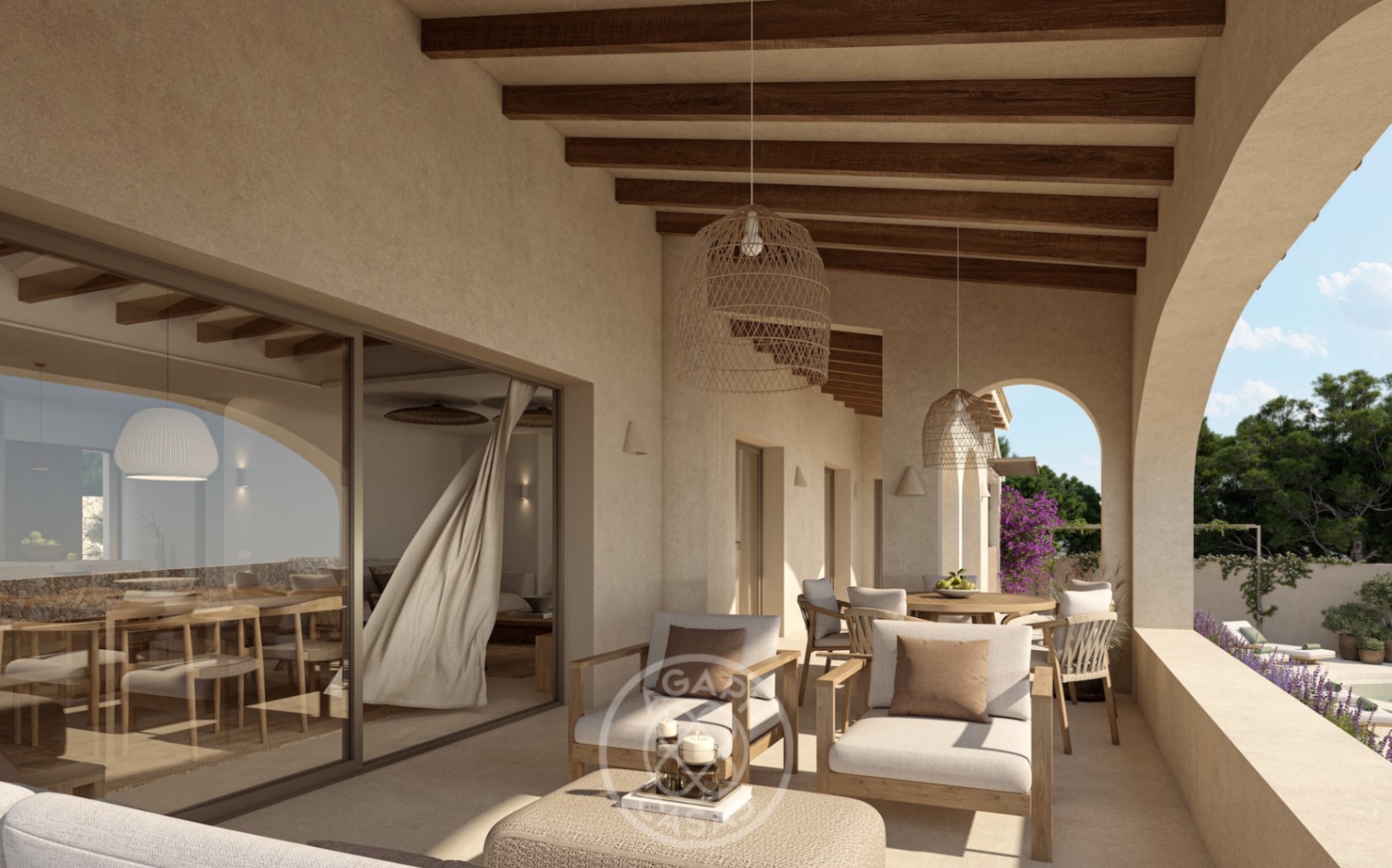 Renovated Mediterranean villa with sea views in La Fustera, Benissa Costa.