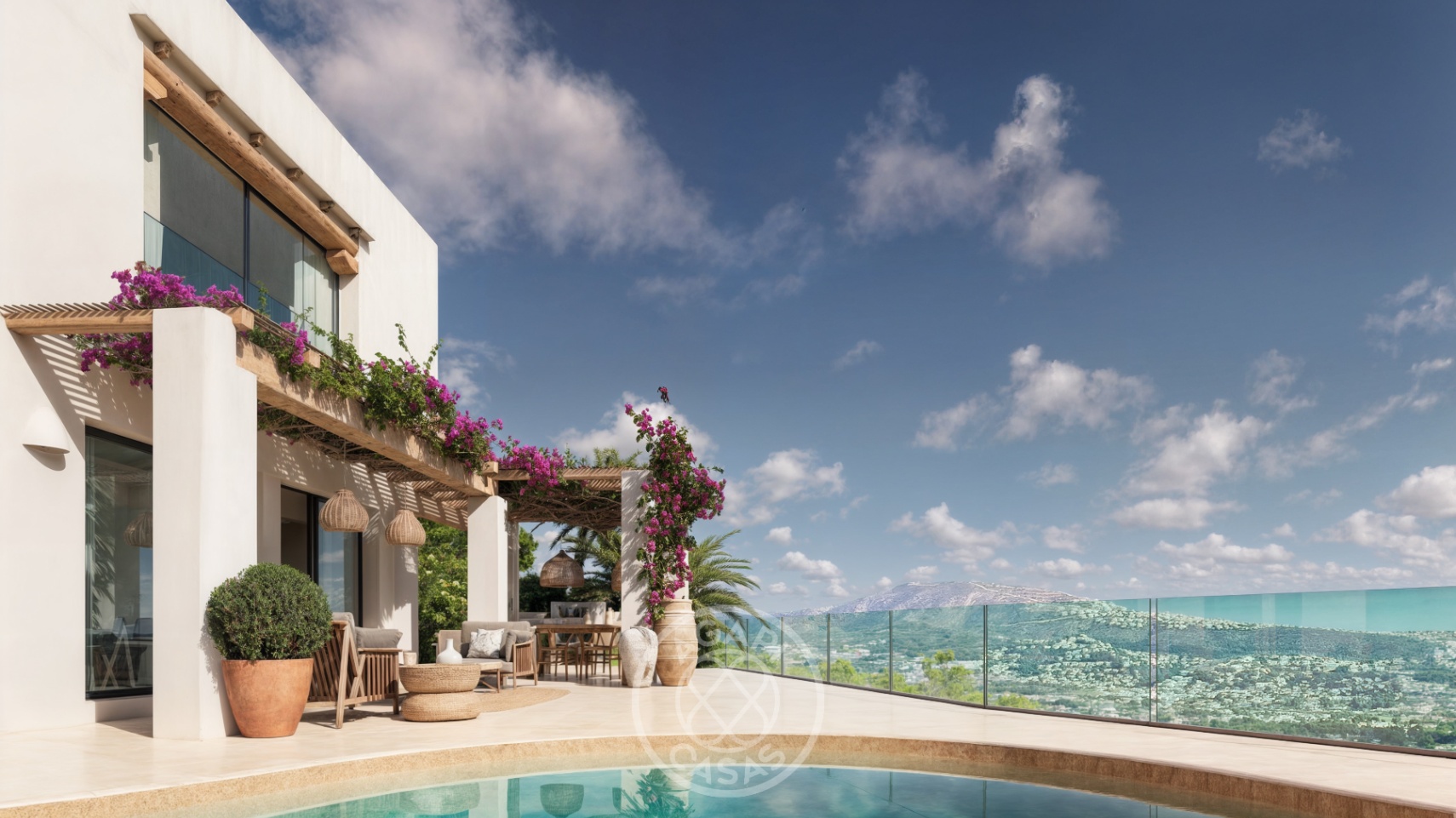 Ibiza-Stil Villa mit Meerblick – Renovierungsprojekt Costa Blanca