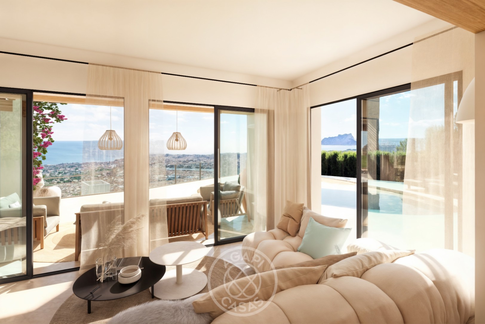 Ibiza-Stil Villa mit Meerblick – Renovierungsprojekt Costa Blanca