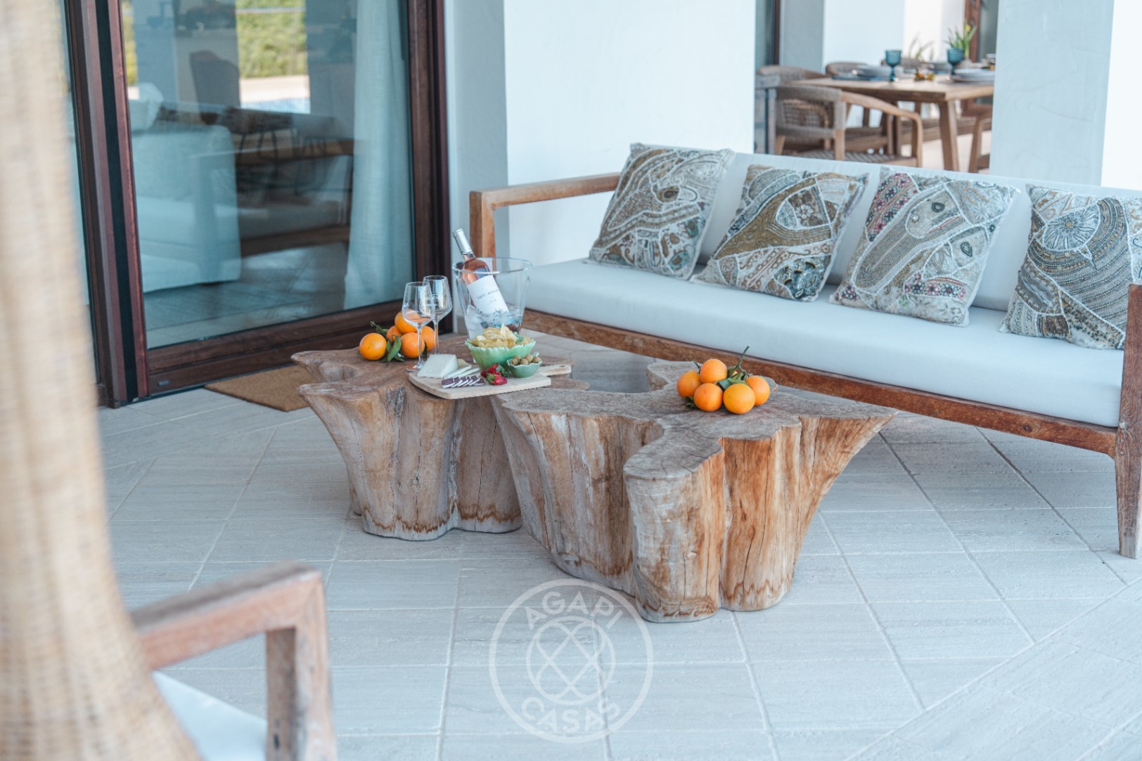 Impresionante villa de estilo ibicenco con vistas al mar en Moraira – La Arnella