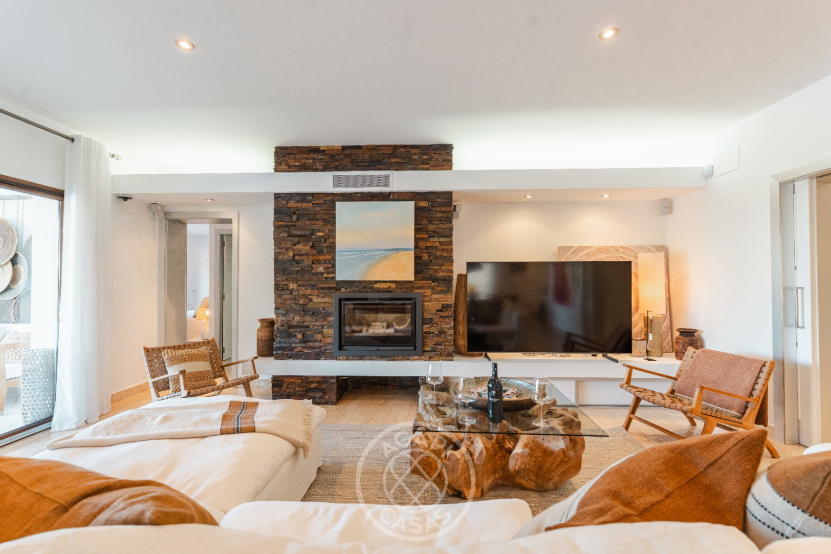Impresionante villa de estilo ibicenco con vistas al mar en Moraira – La Arnella