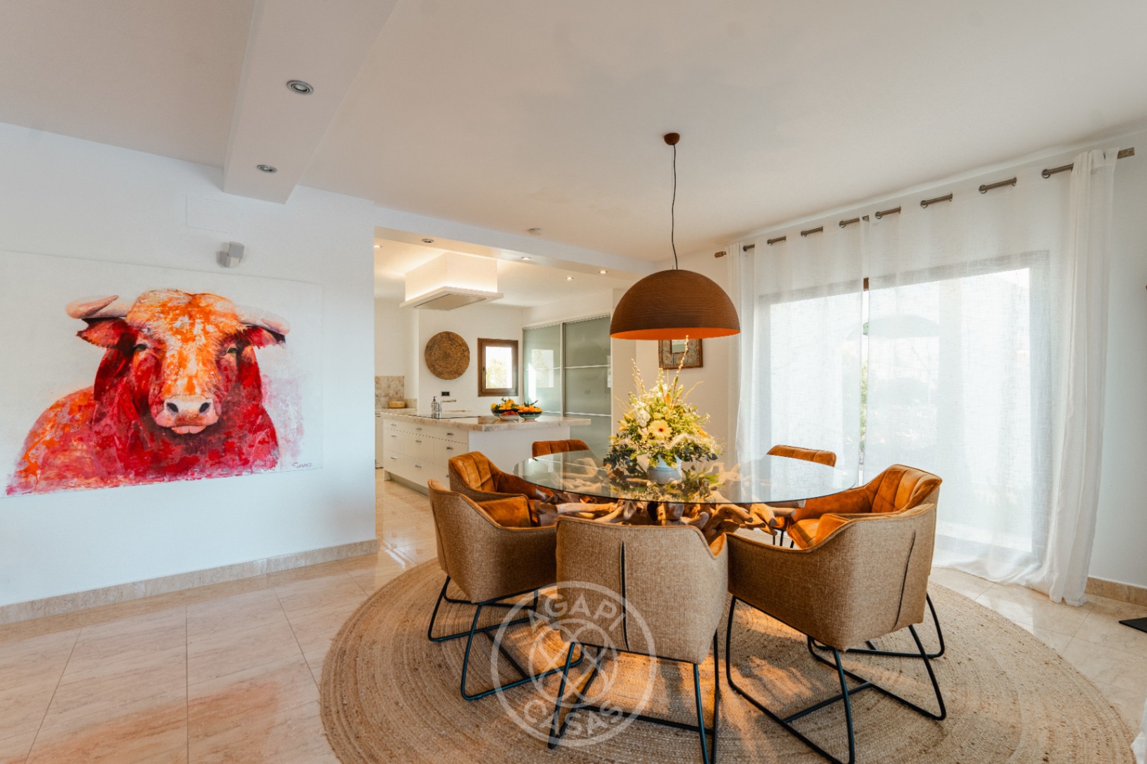 Impresionante villa de estilo ibicenco con vistas al mar en Moraira – La Arnella