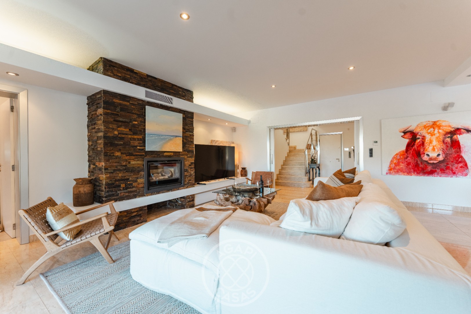 Impresionante villa de estilo ibicenco con vistas al mar en Moraira – La Arnella