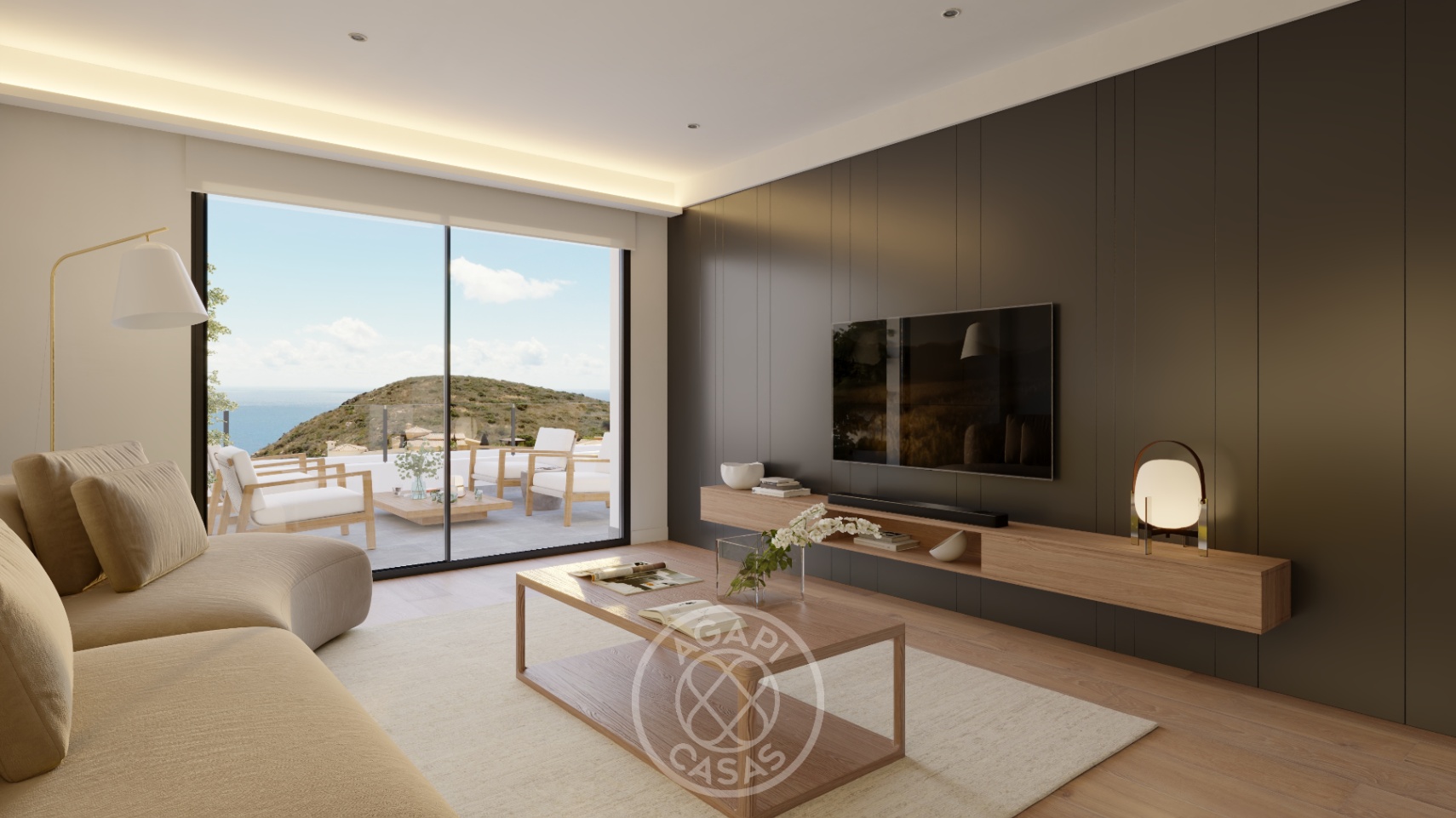Nuevo ático en Cumbre del Sol con terraza y vista al mar