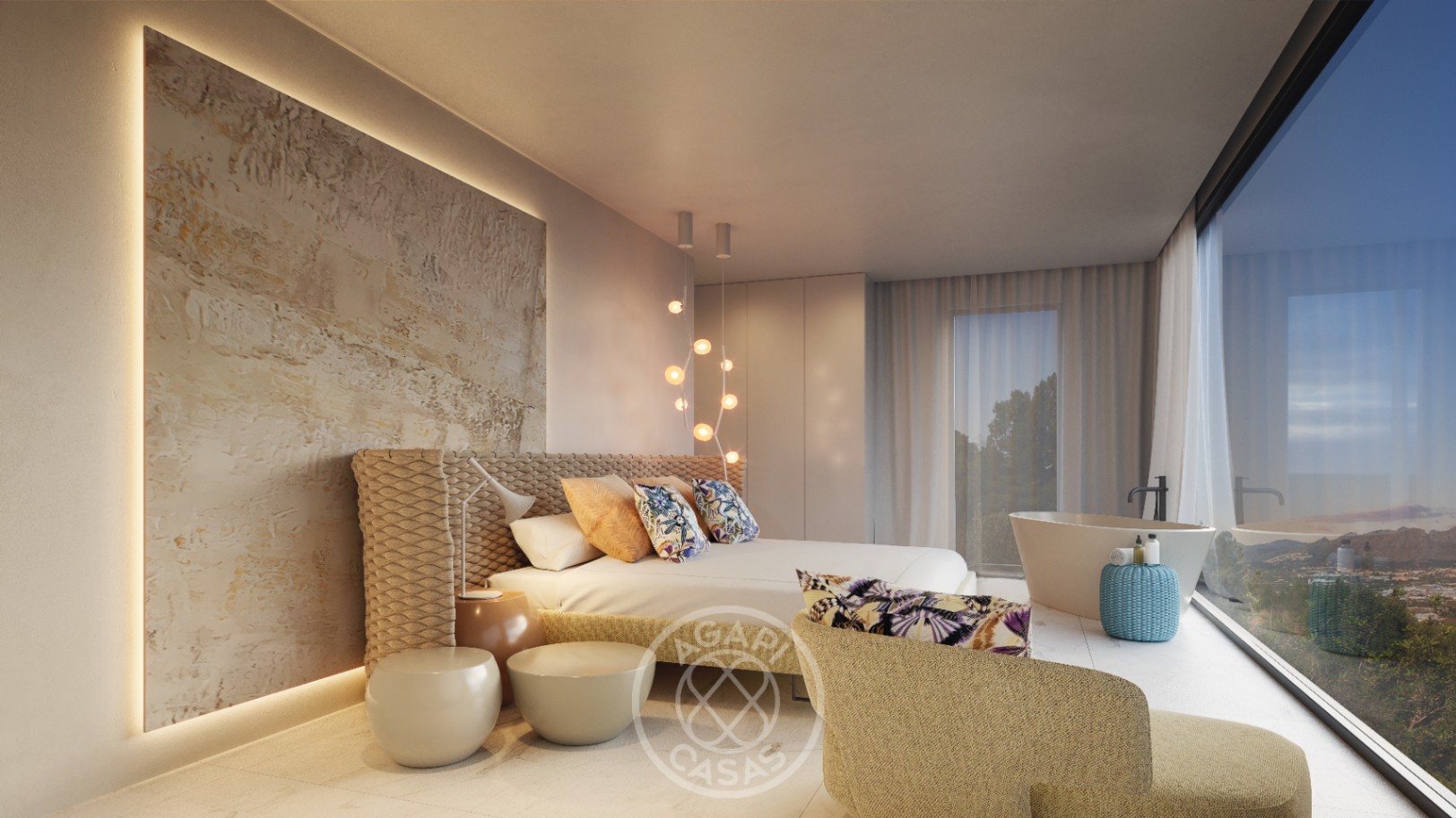 Villa nueva lista para entrar a vivir con vistas al mar en Denia La Sella