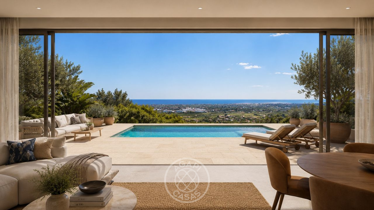 AG25026 - Villa moderna de lujo con piscina y vistas en Pedreguer