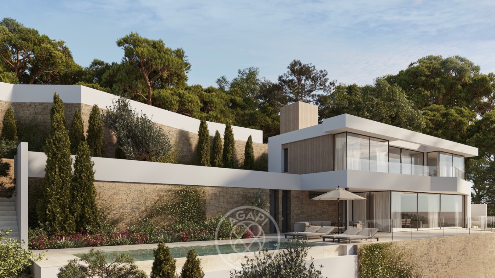 Villa de lujo con licencia de obra y vistas al mar en Raco de Galeno