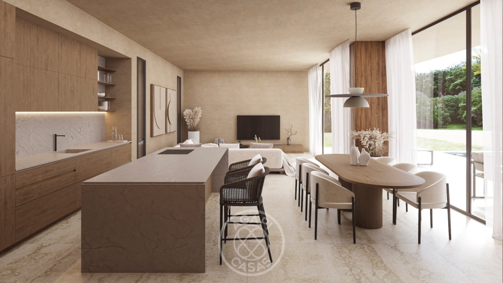 Modern single-storey villa in Pla Roig, Calpe