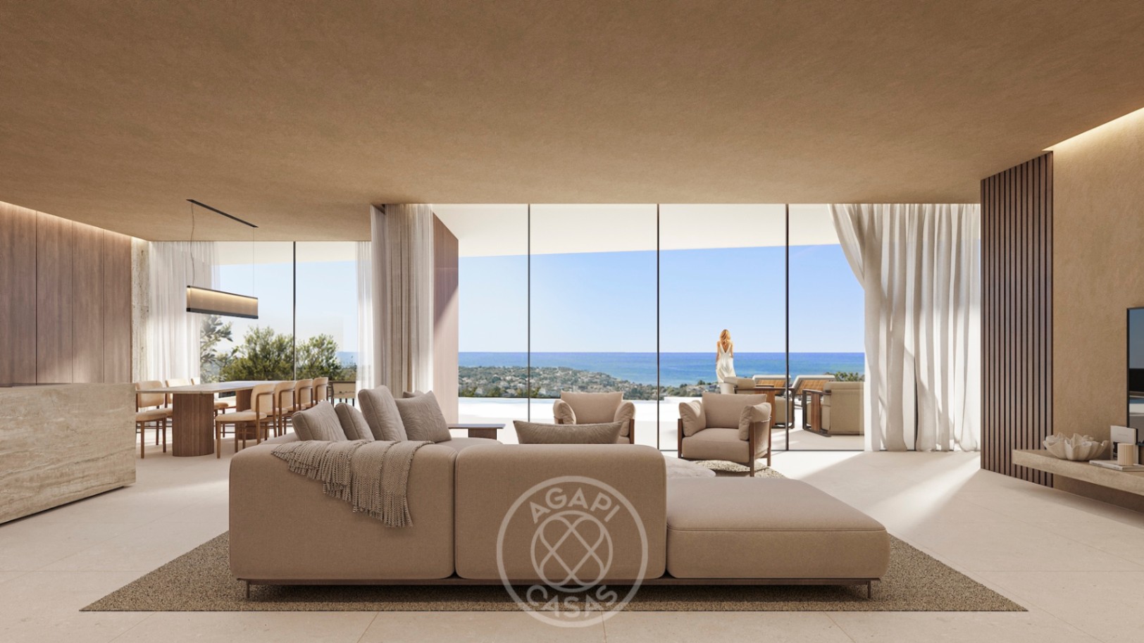 Contemporary villa with sea views in Benissa