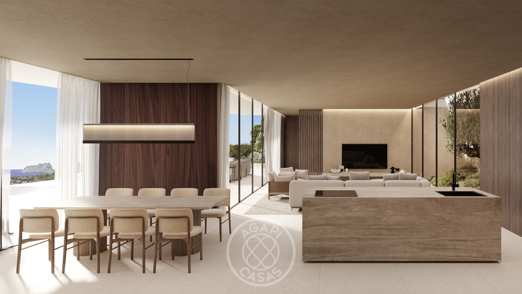 Contemporary villa with sea views in Benissa
