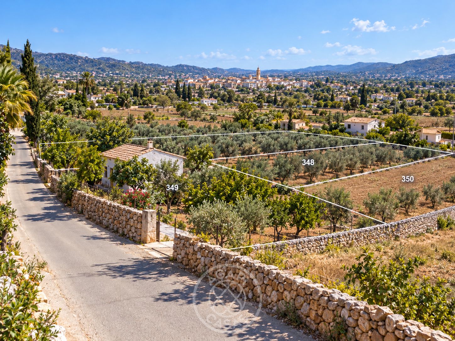 Parcela de 10.717 m² con pozo y casa de madera