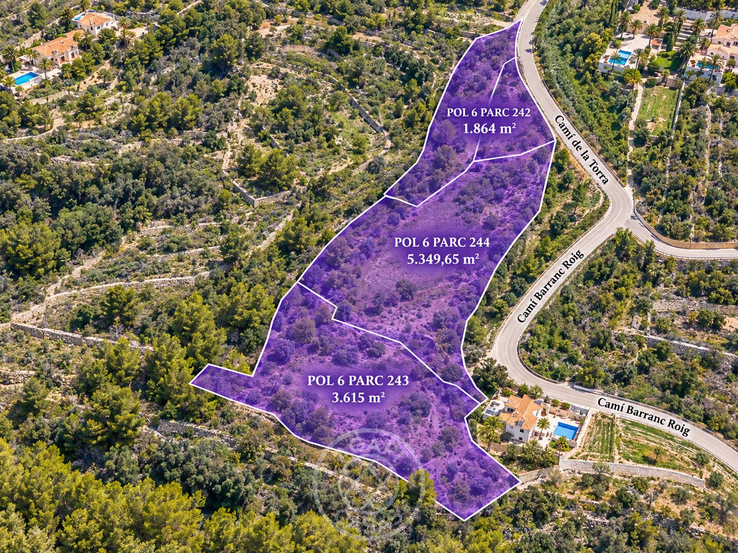 Unique rustic plot of 10,828.65 m² in Benitachell